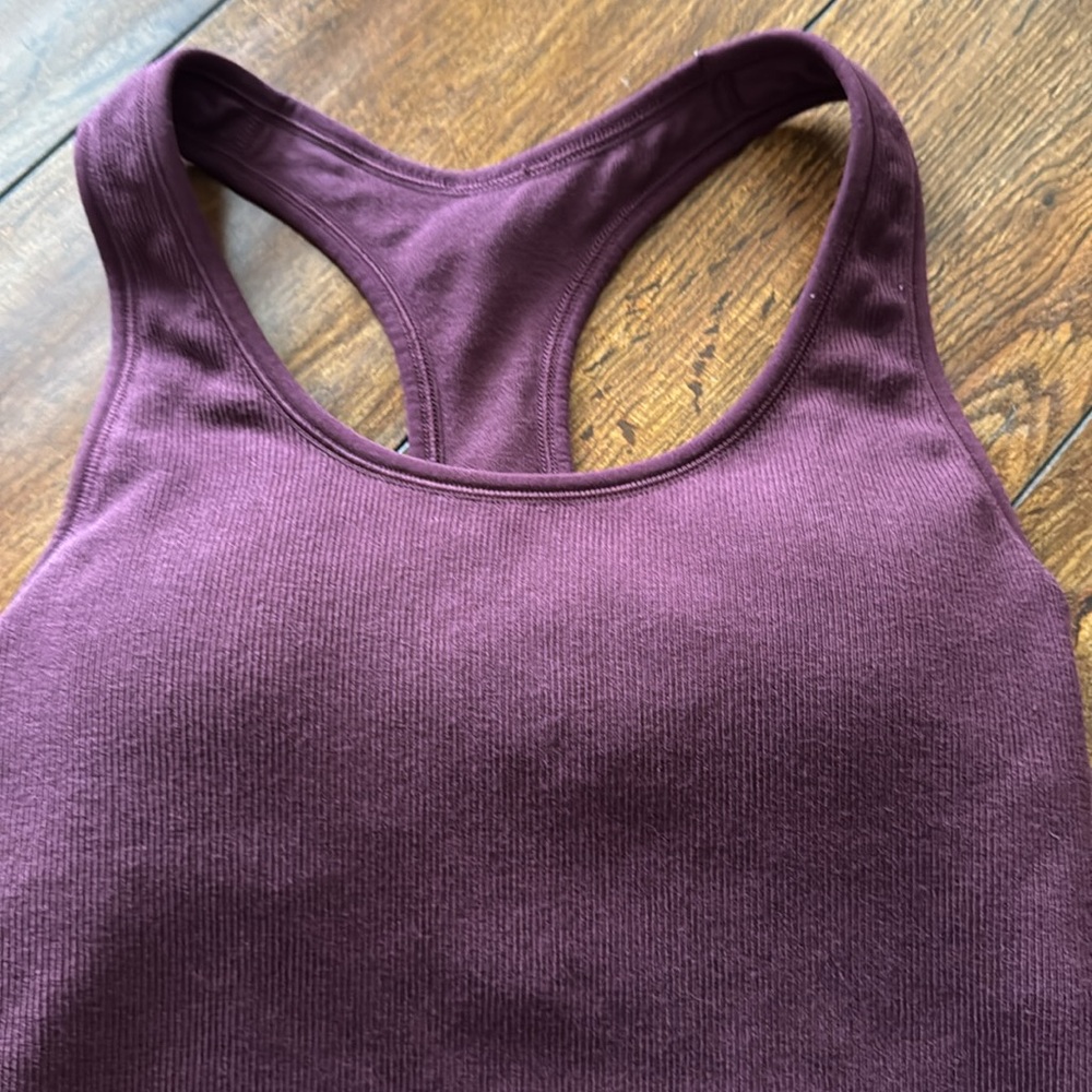 Women's Purple Racerback Tank Top - Picture 2 of 2